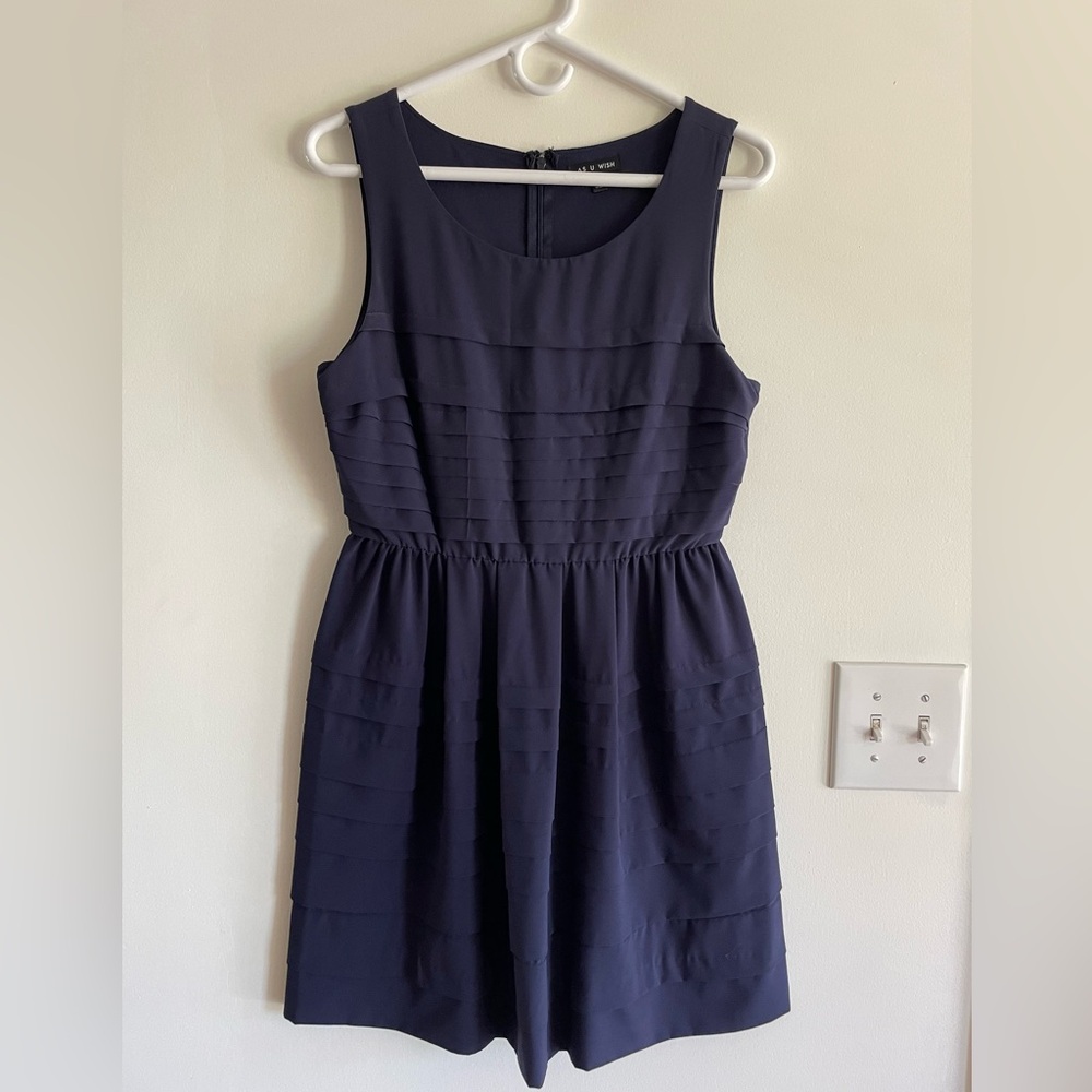 As U Wish navy dress, size 7